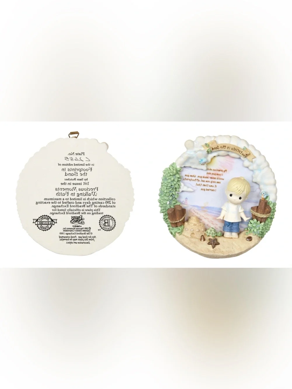Precious Moments Footprints Plaque C2485